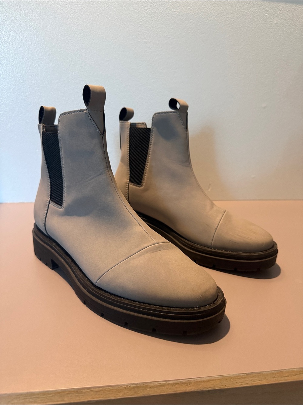 Toms Chelsea Lug Boots with Black Elastic